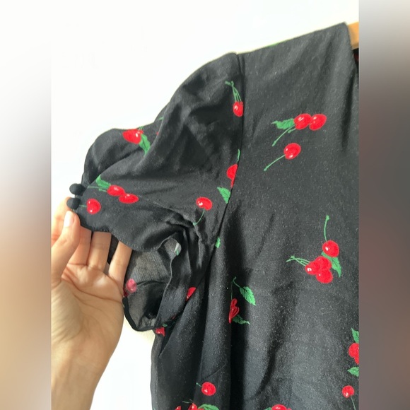 Polo Ralph Lauren Black Dress with Cherry Print - Picture 2 of 8